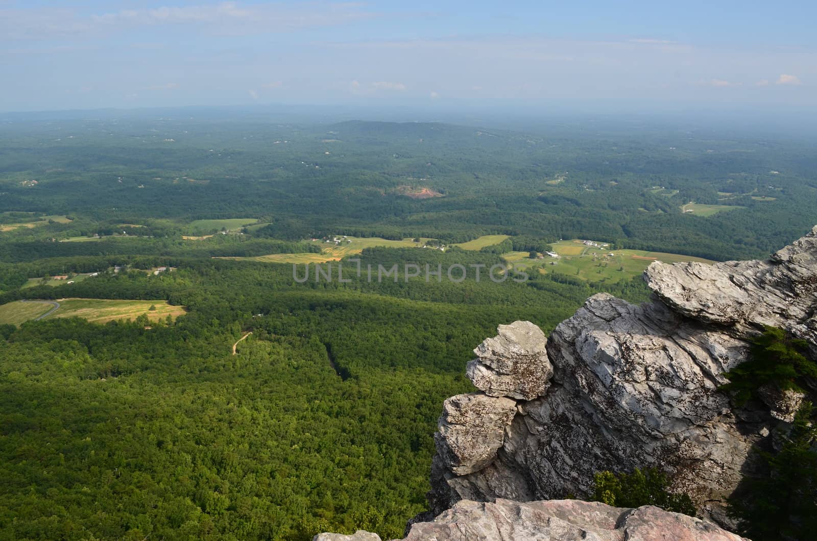 View from the peaks at Hanging Rock State Park in North Carolina