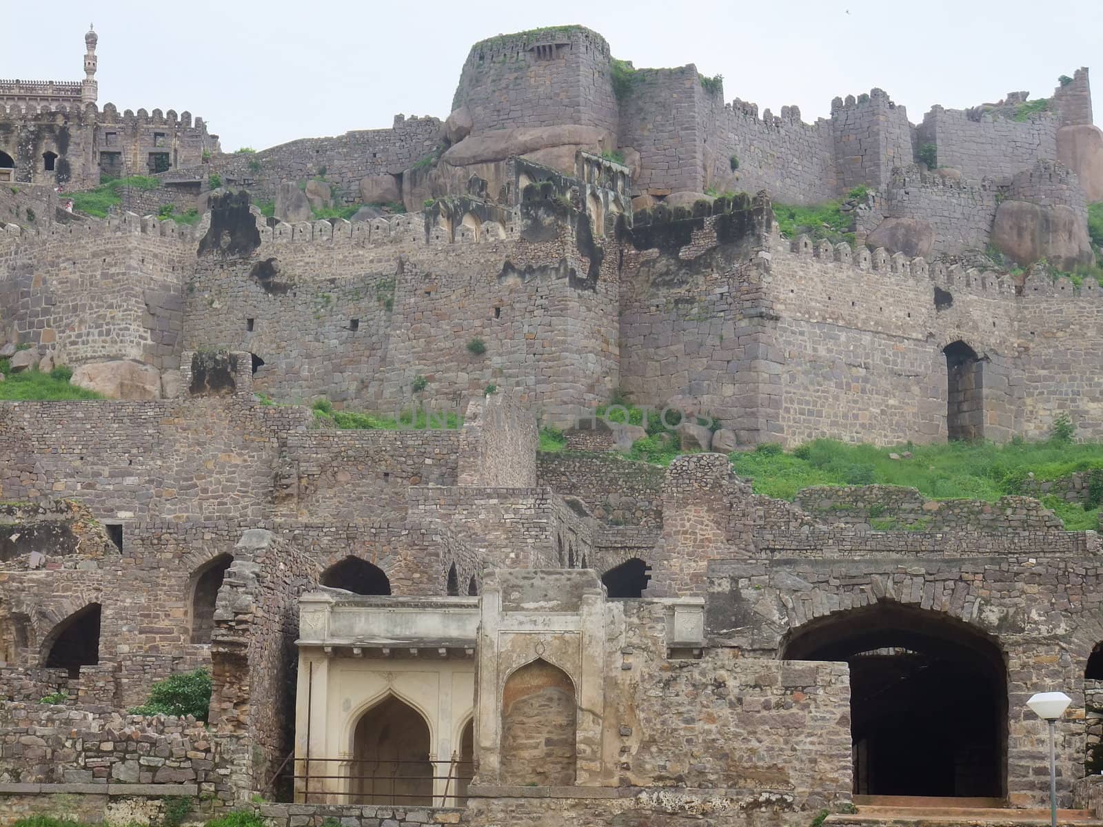 Golconda Fort in Hyderabad in Andhra Pradesh, India