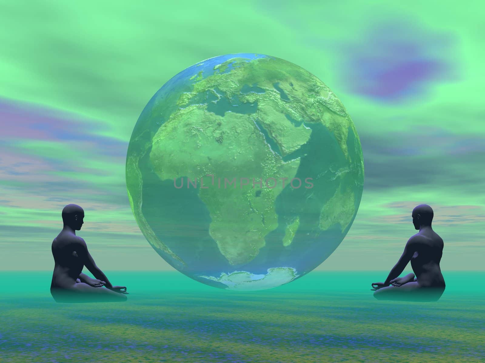 Green meditation for earth by Elenaphotos21