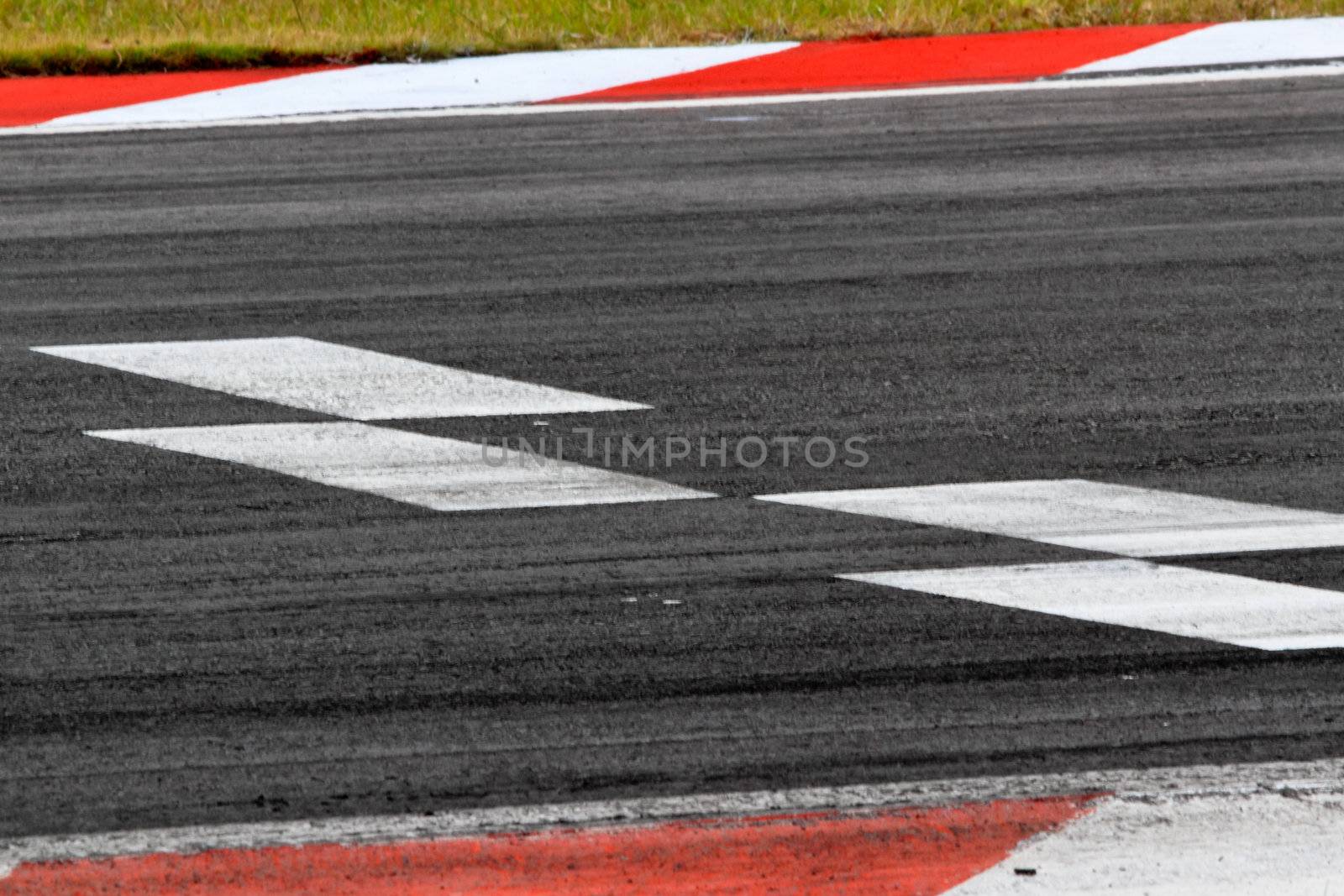 Background with tire marks on road track