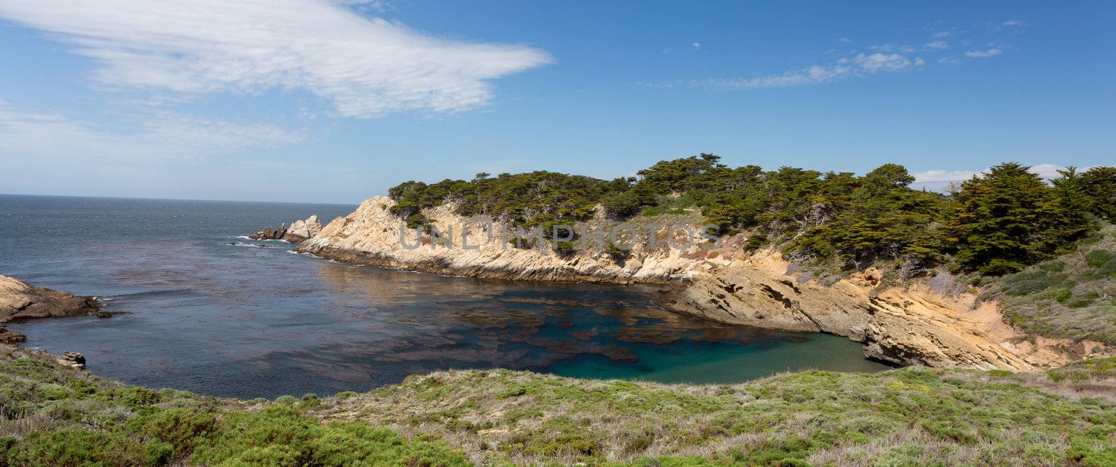 Spectacular Panormamic  Rock Formations at Point Lobos State Natural Reserve