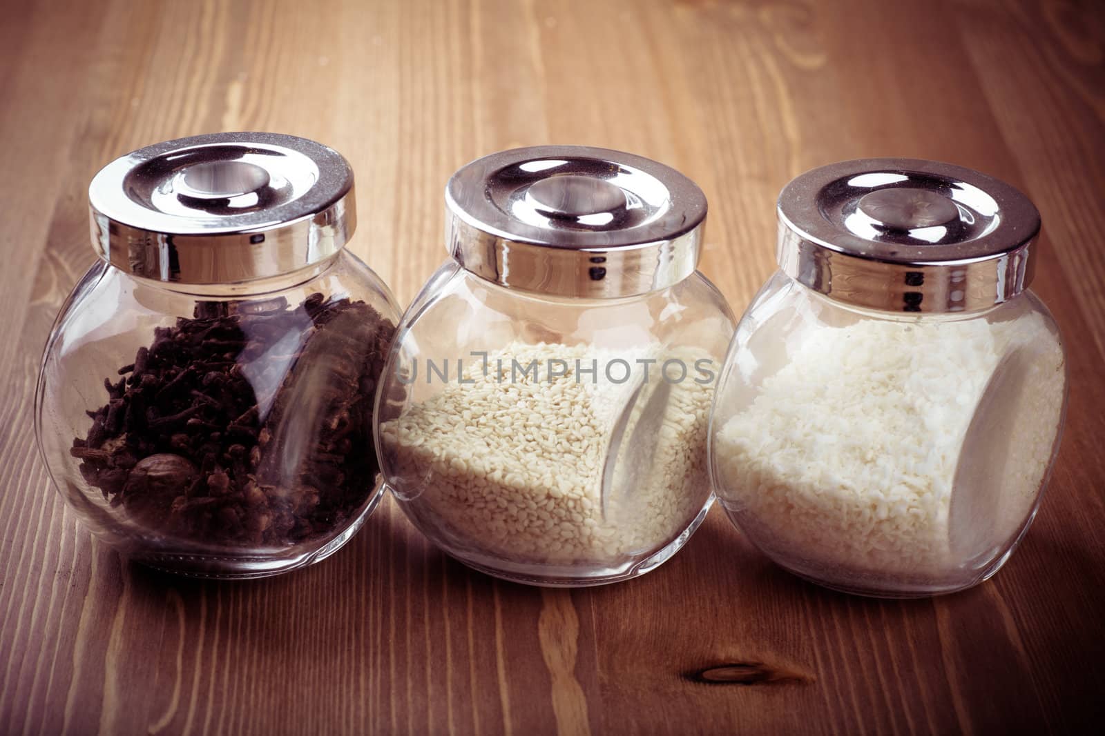 Jars with spices by AGorohov