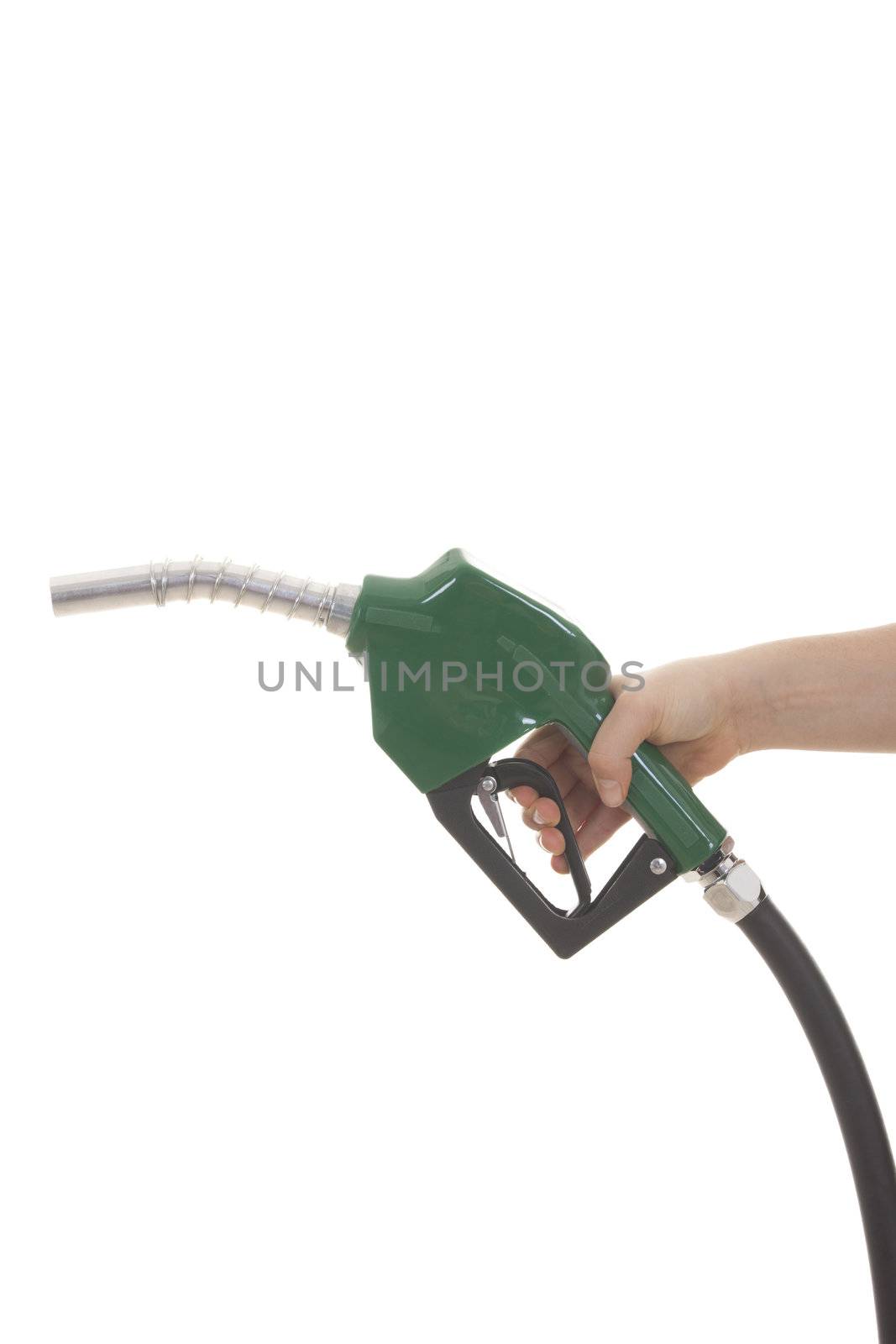 gas pump isolated on white