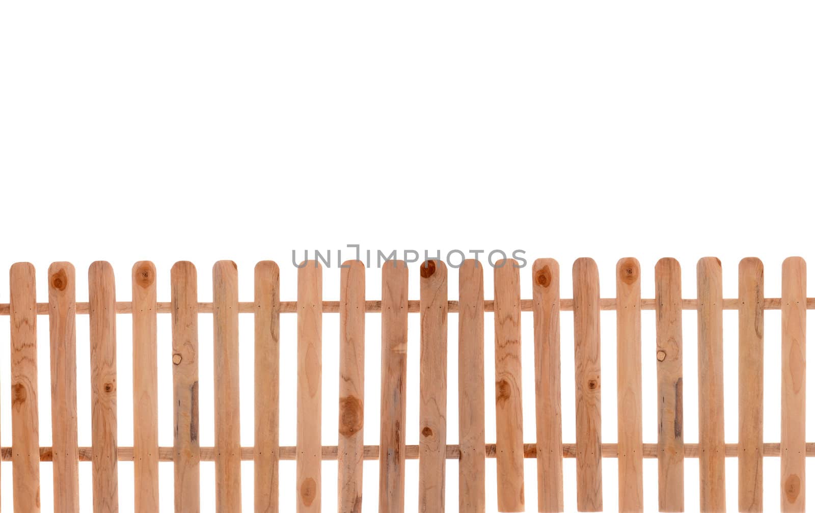 wooden fence isolated on white baclground