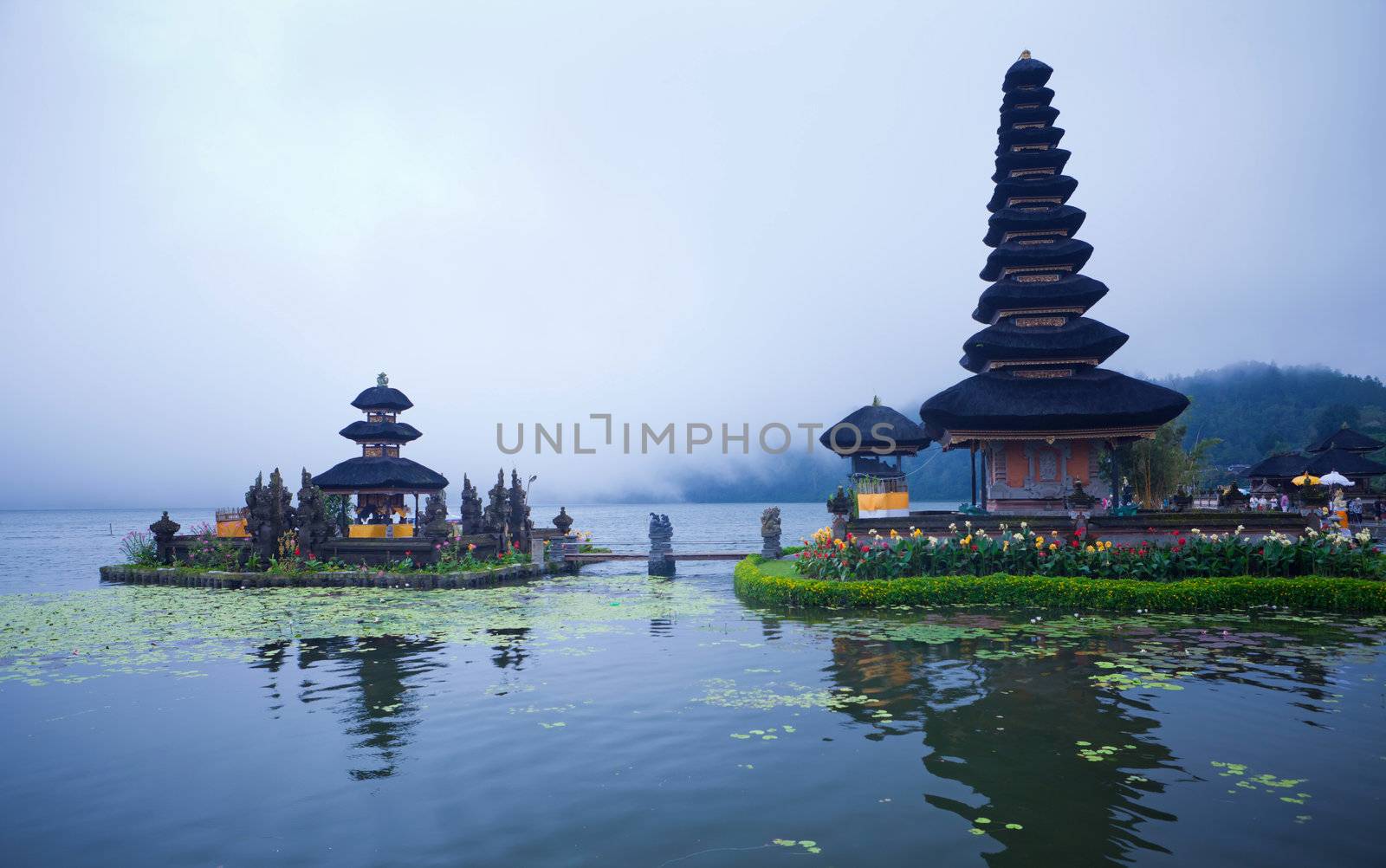 Pura Ulun Danu Bratan temple on Bali, Indonesia