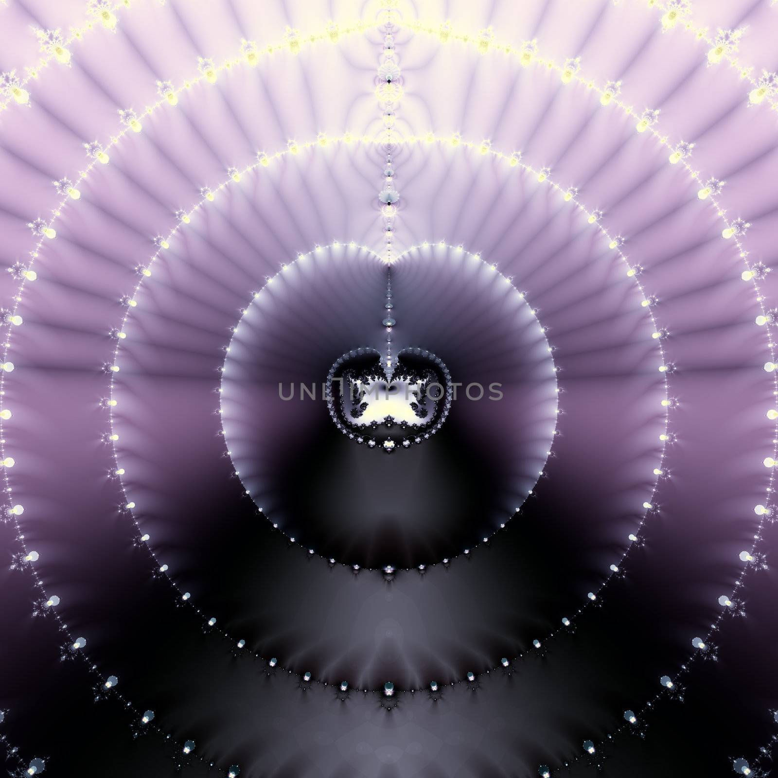 Elegant fractal design, abstract psychedelic art, purple space