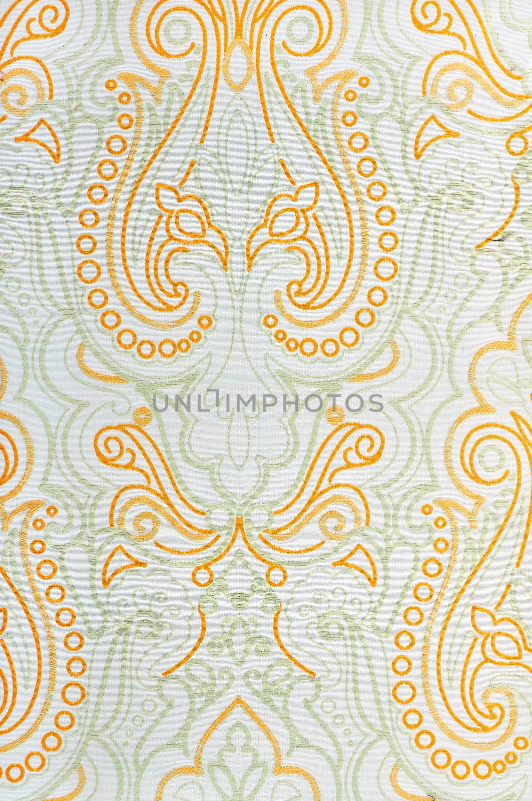 gold abstract pattern on arabic fabric