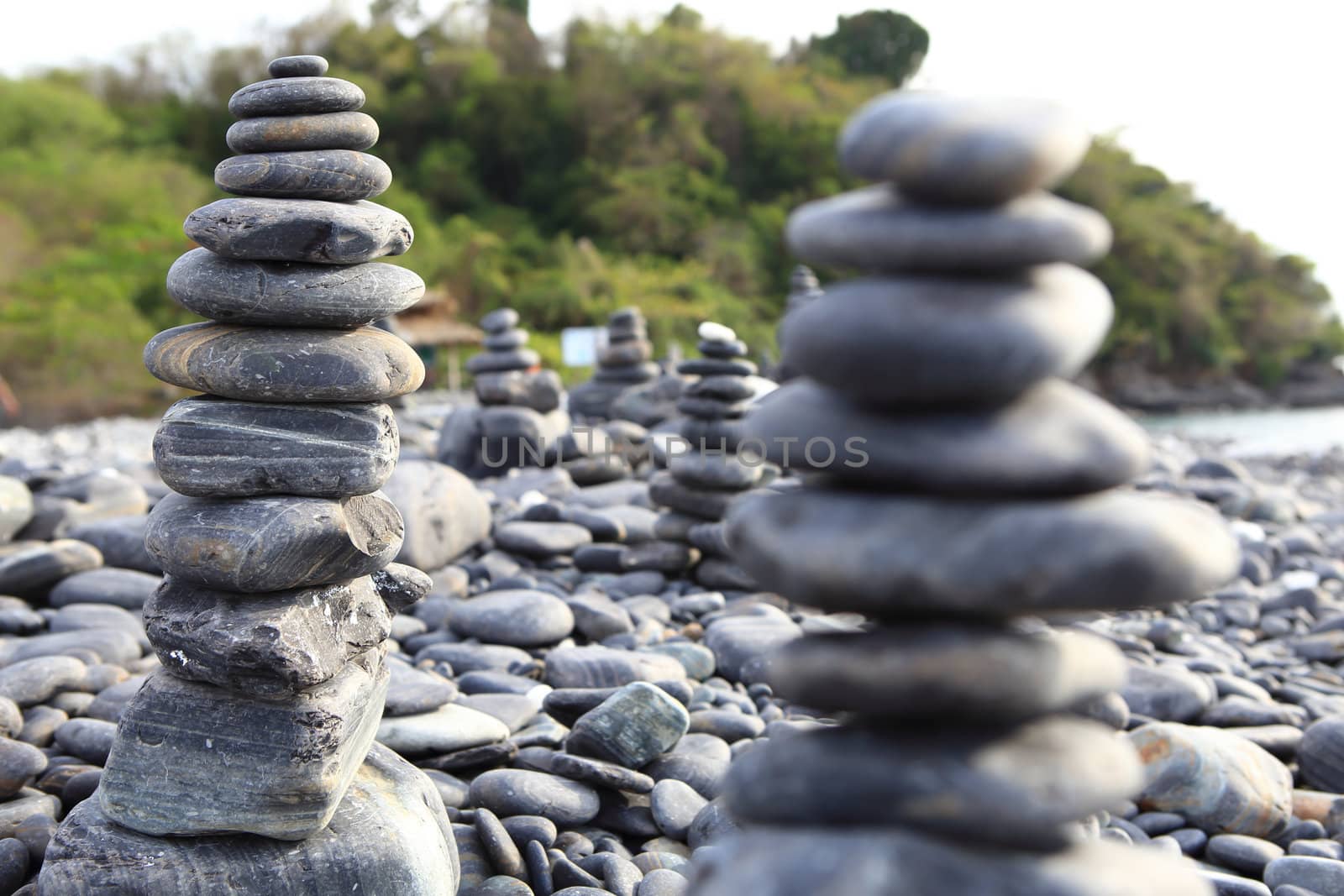 pebble on island, Lipe island, Thailand