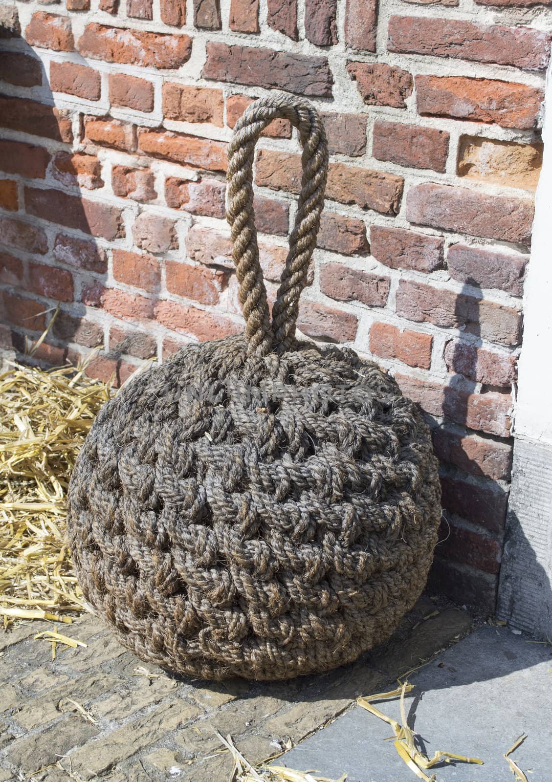 traditional door stop made from ropes