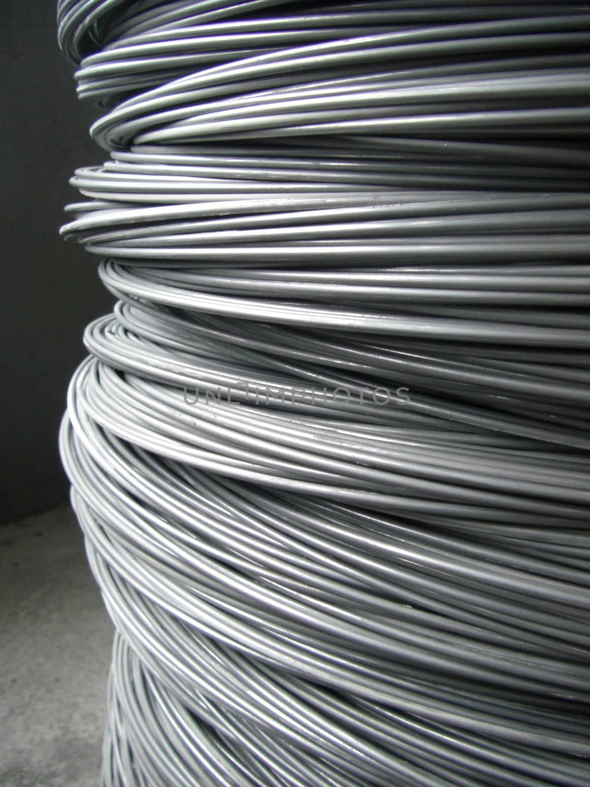 close up of steel wire