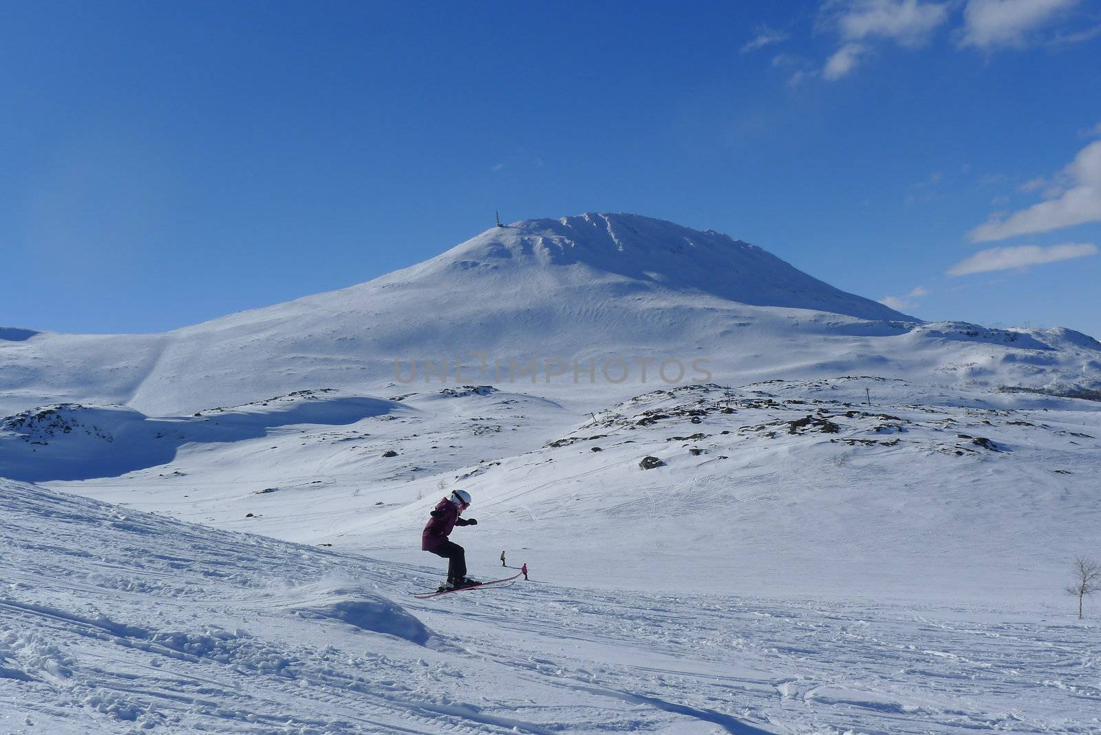 Ski jumping at Gaustatoppen, Norway