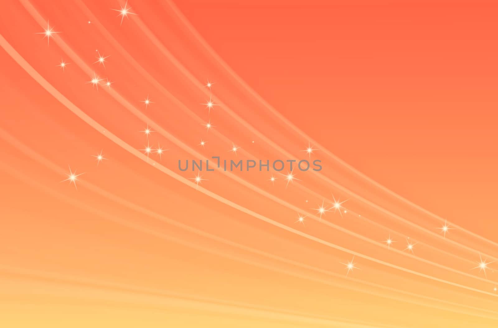 Abstract line texture with orange background