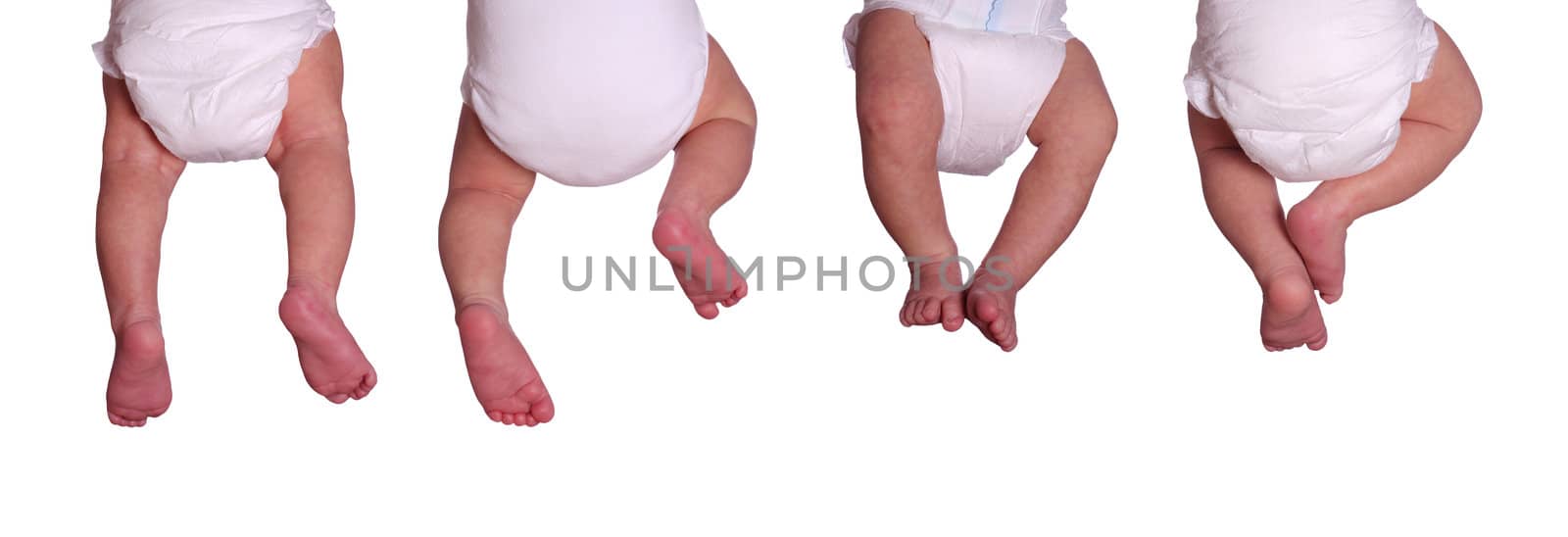 concept of newborn in diaper