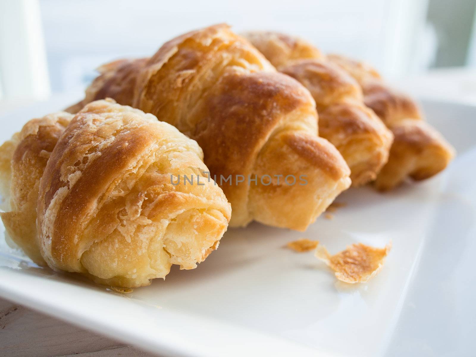 Traditional and fresh butter croissant