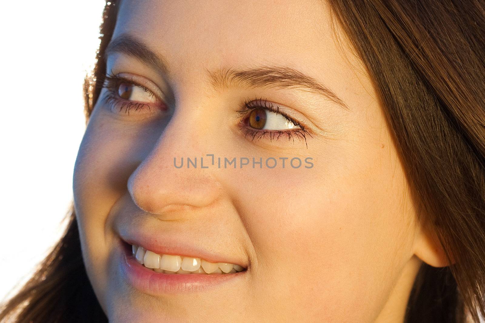 portrait of a beautiful young woman  outdoor