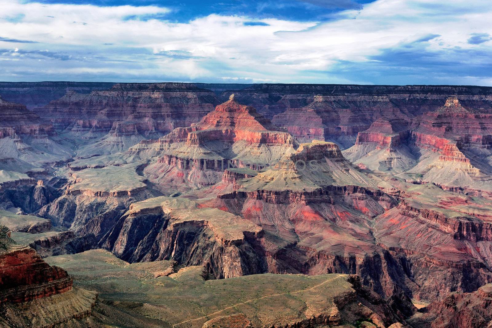 famous horizontal view of Grand Canyon , Arizona, USA