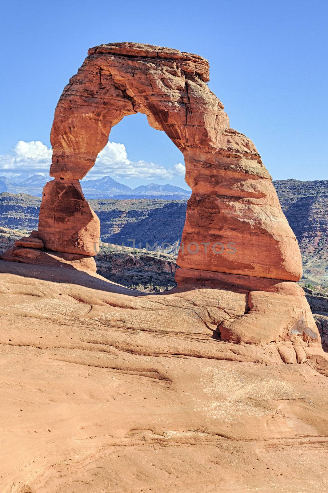 view of famous Delicate Arch, Utah, USA