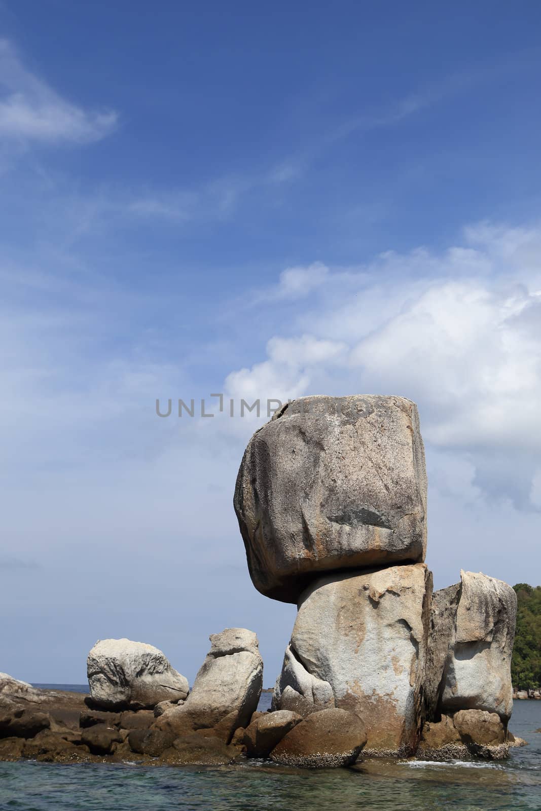 Large stone arch stack at Andaman sea near Koh Lipe, Thailand