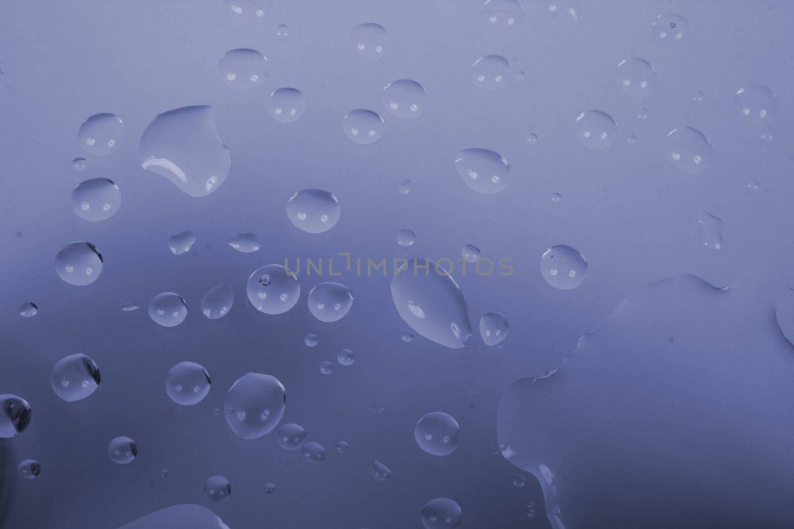 Water drops on blue background
 by jonnysek