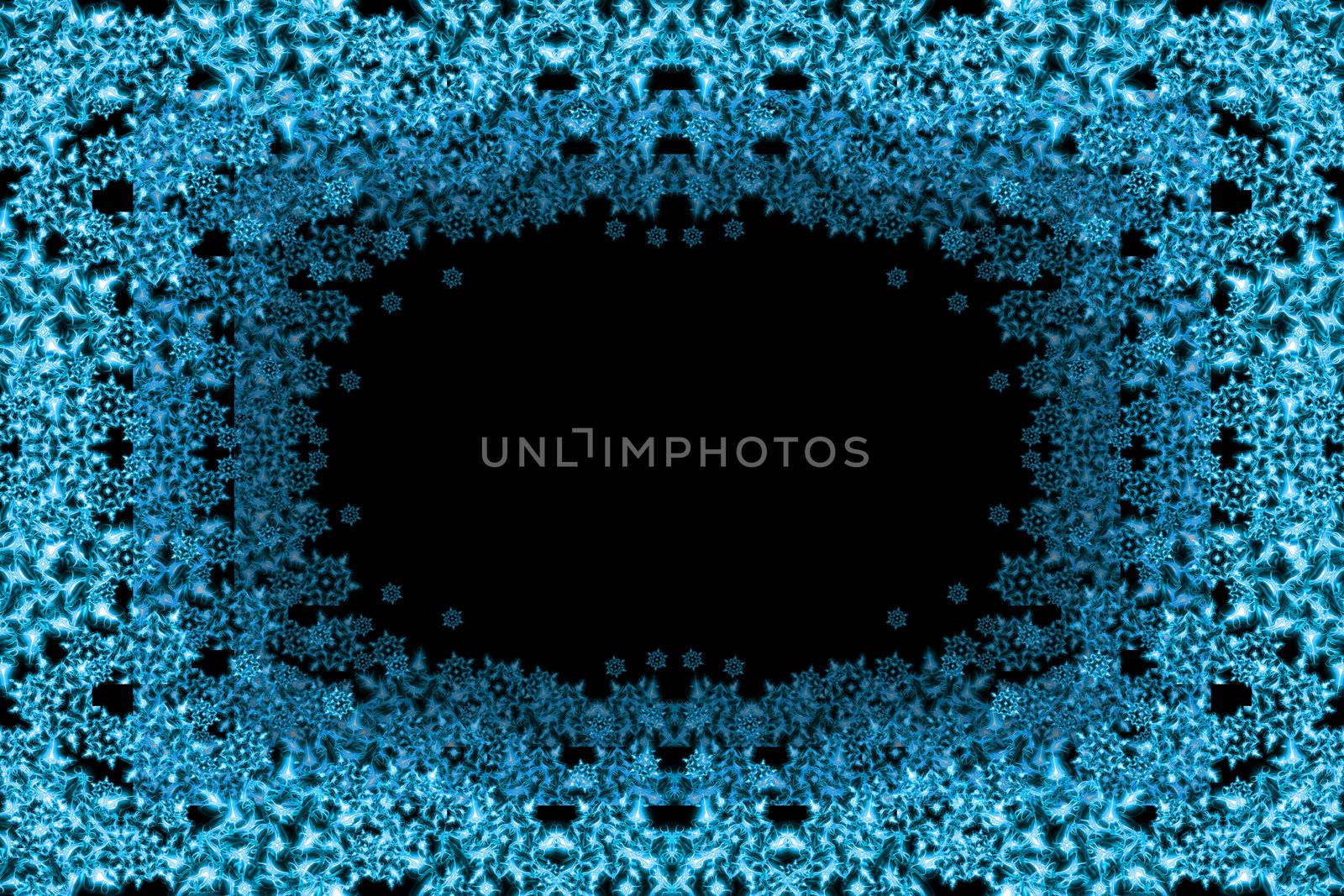 snow flakes background with the blue color