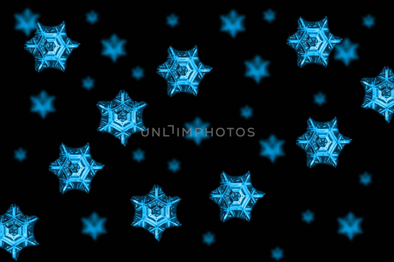 snow flakes background with the blue color