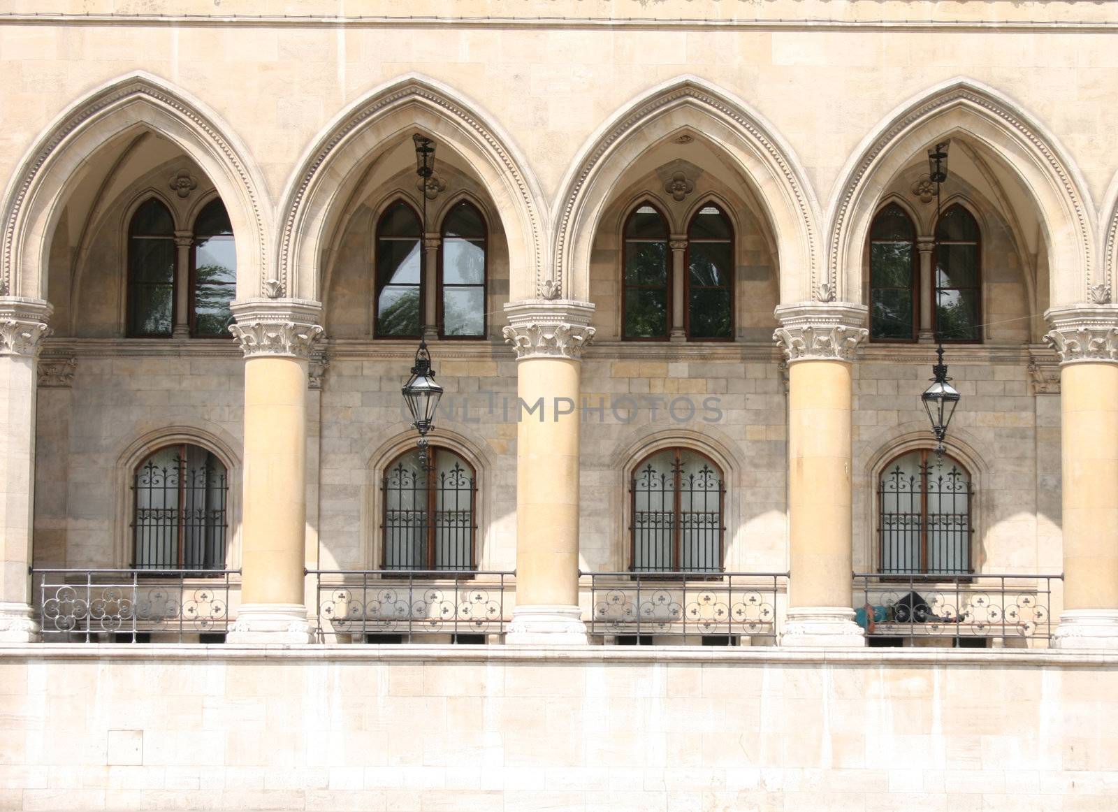 detail of historical building in center Vienna 