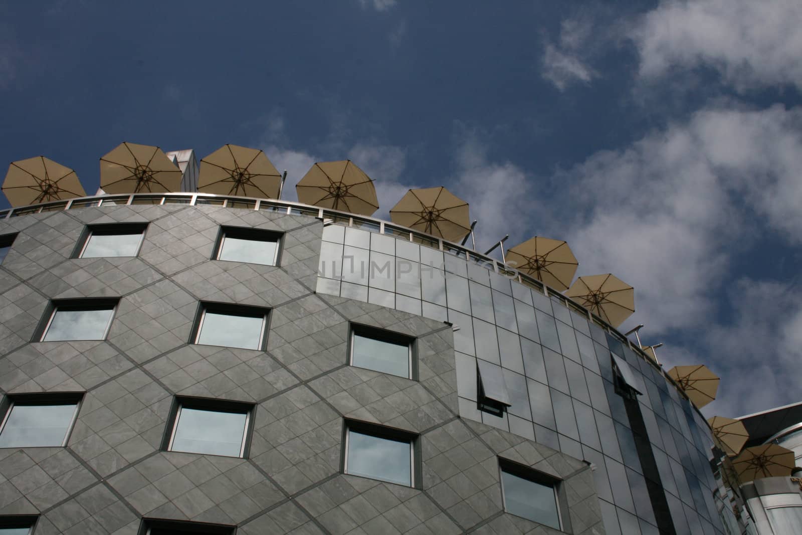 detail of building in Vienna in the summer