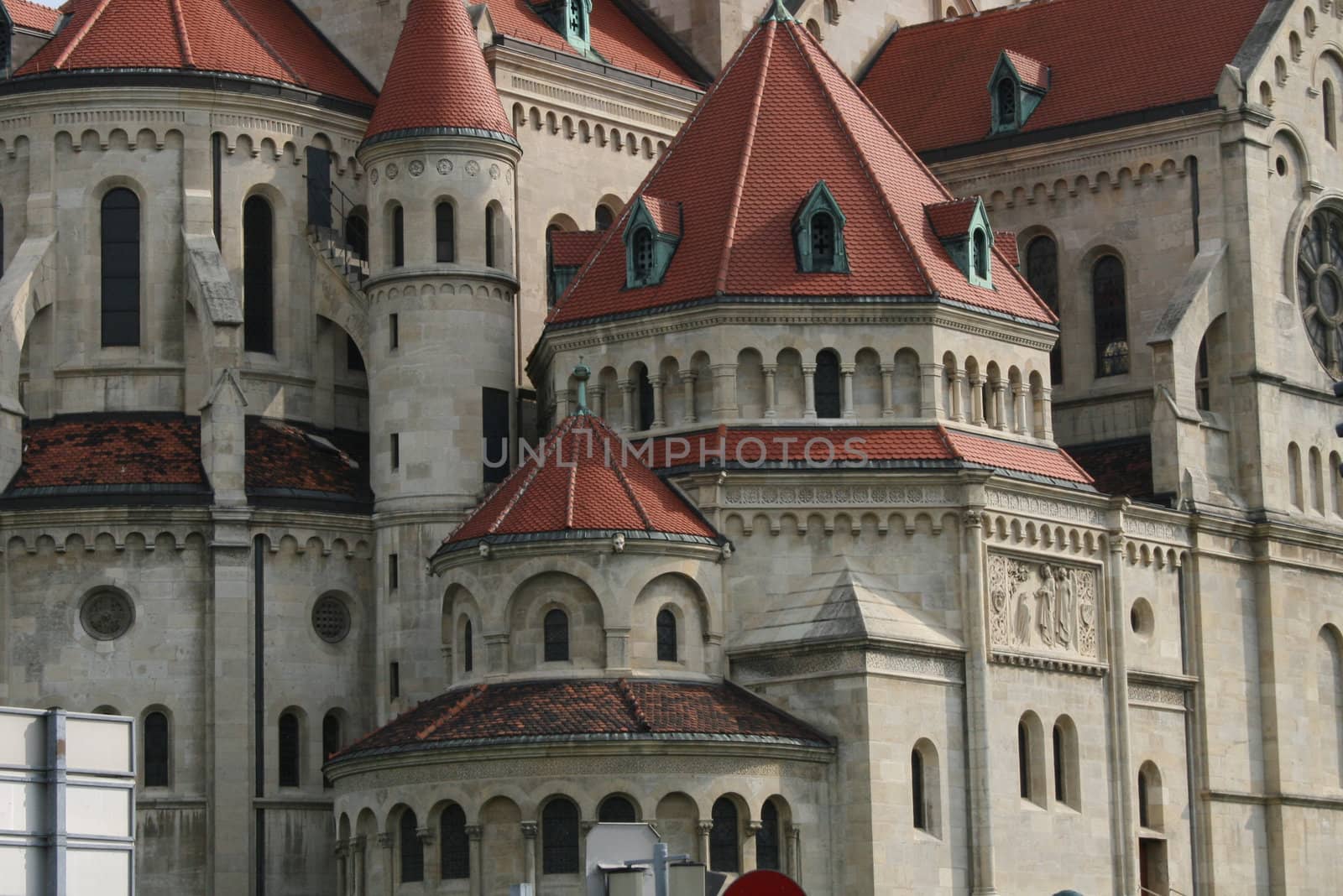 detail of the castle in the Vienna