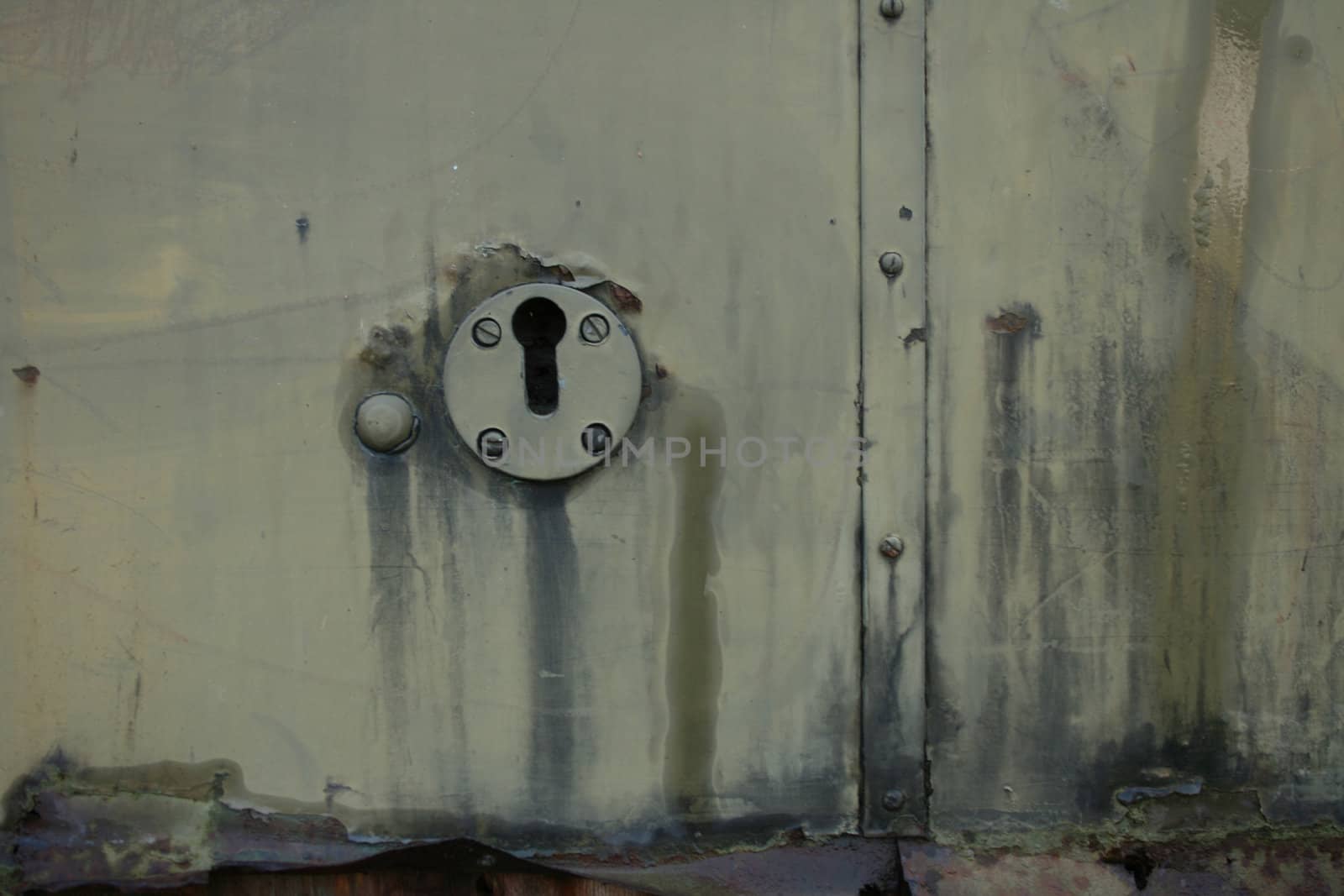 old green historical lock background with details