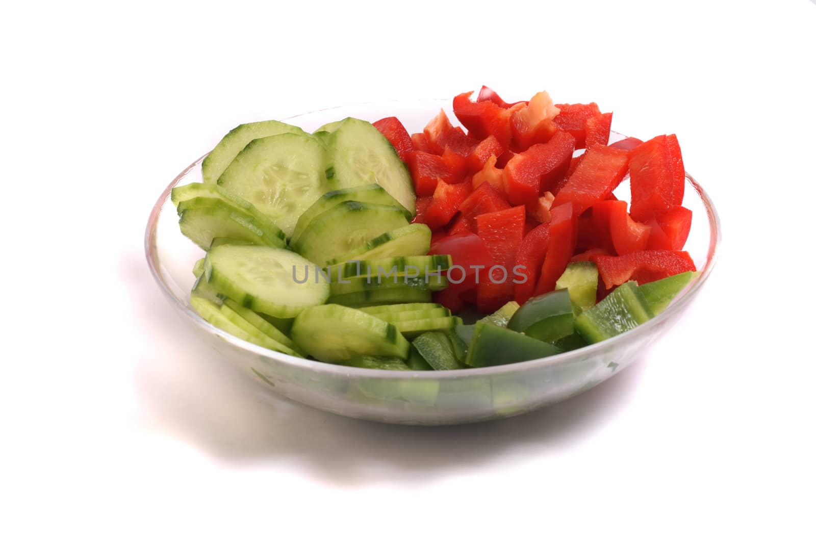 health delicious vegetable on the white background