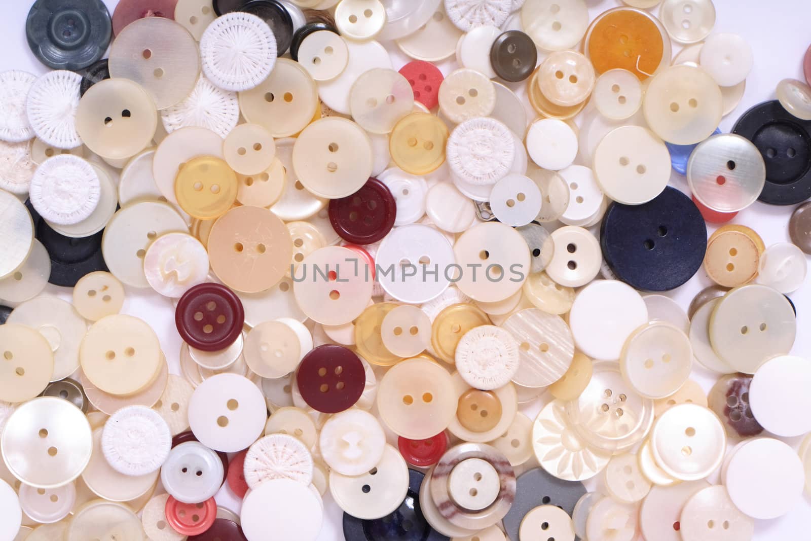 very old color buttons on the white background