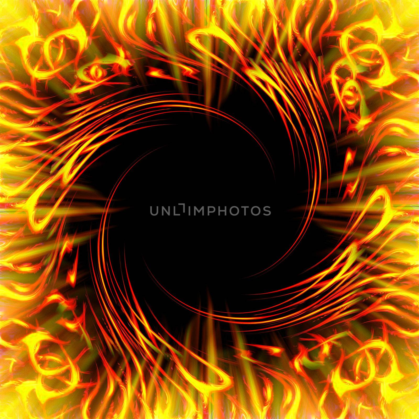 abstract fire background generated by the computer 