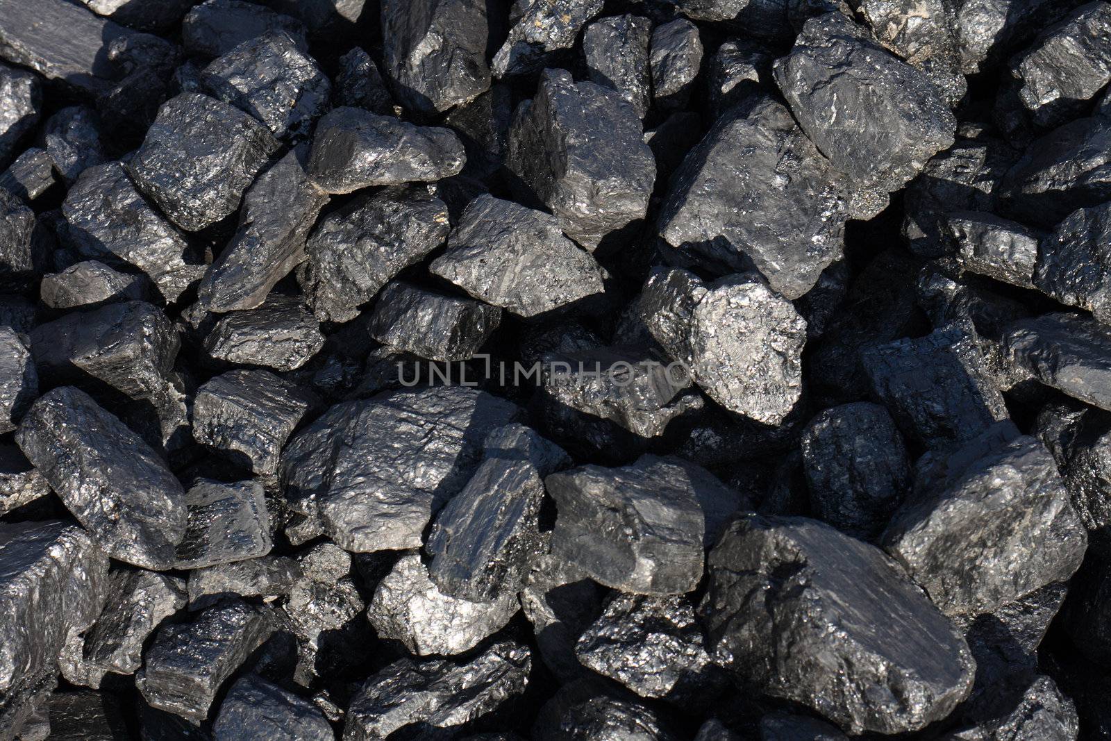 black coal background from the Ostrava mine