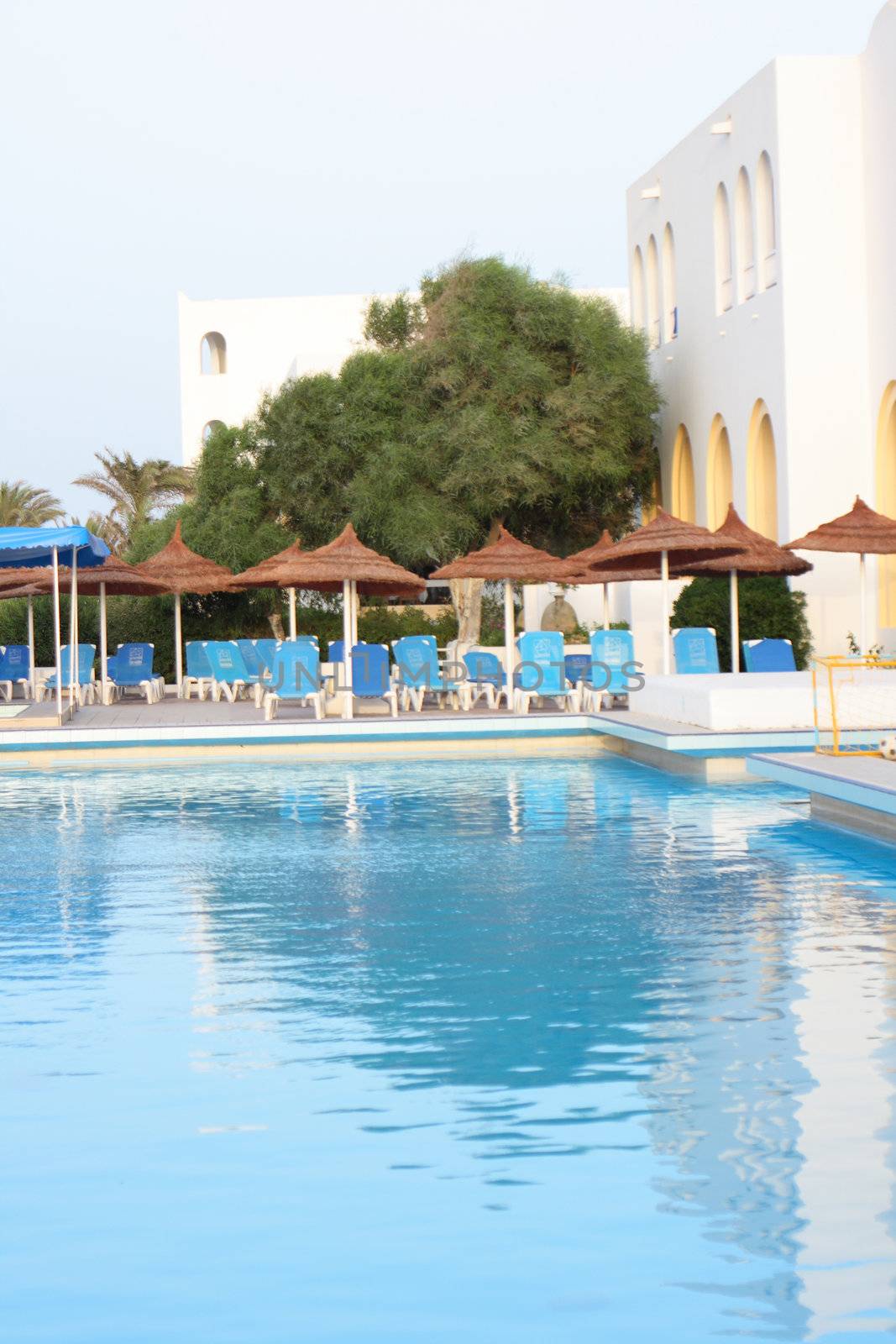 tunisian hotel with the relax swiming pool