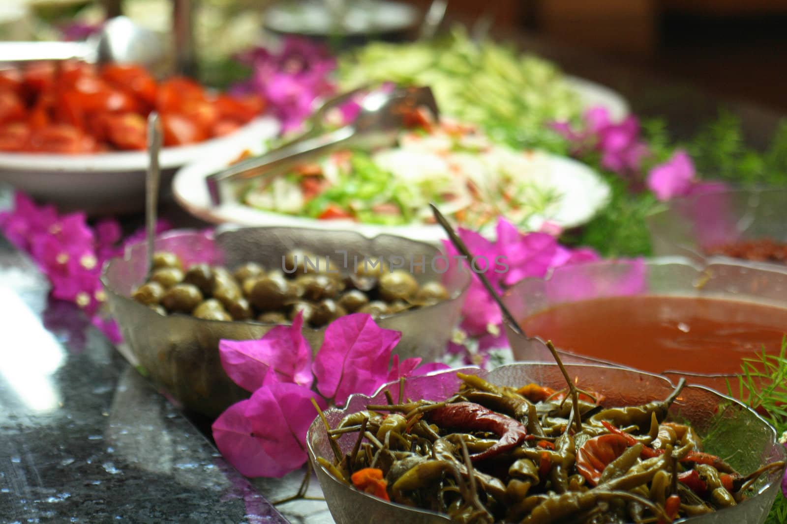 typical Tunisian ingredients in the big hotel
