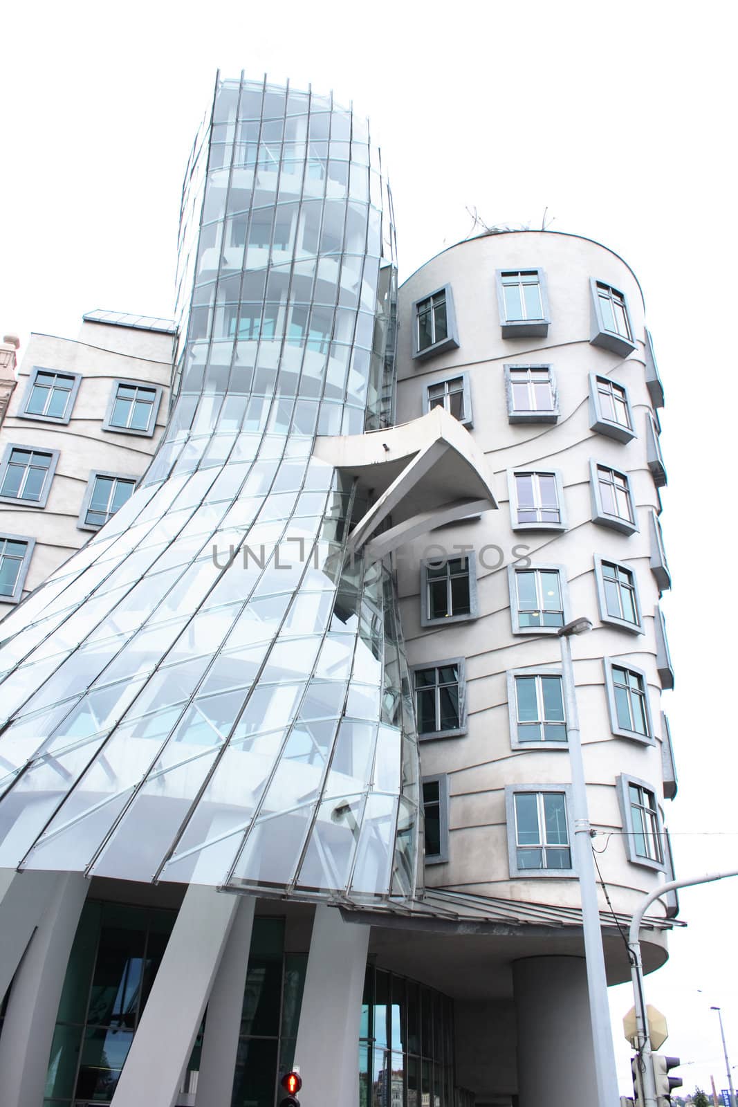 dancing house in the Prague in the czech republic