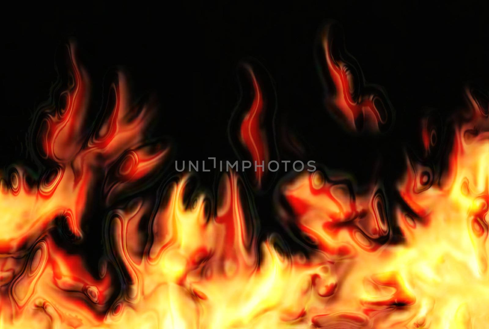 abstract fire background generated by the computer 