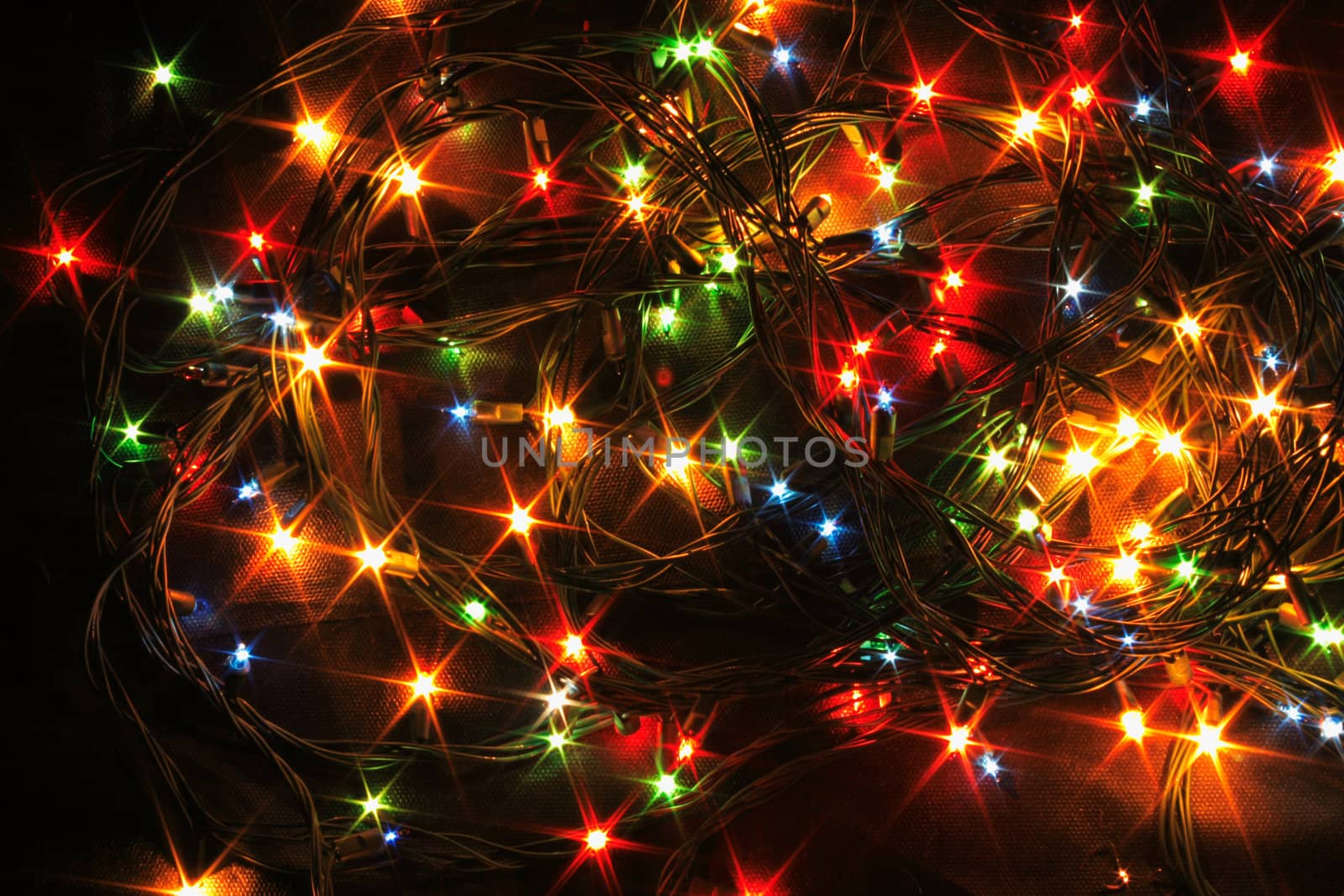 nice xmas background from the color lights