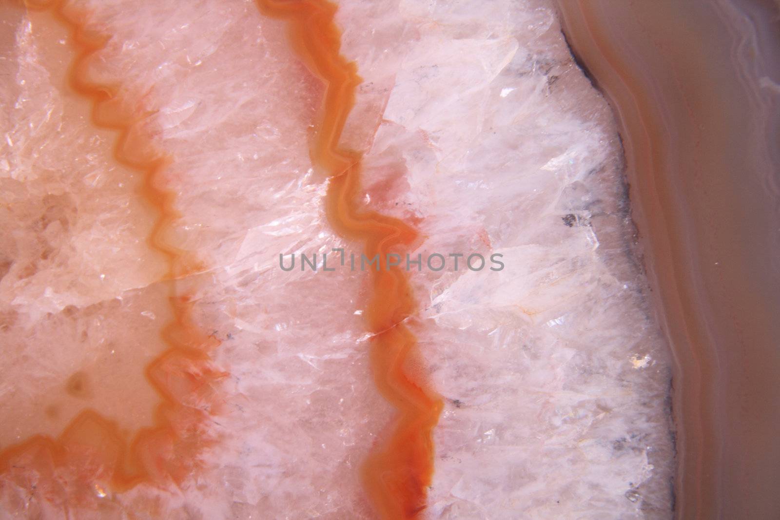 very nice orange and white agate texture 