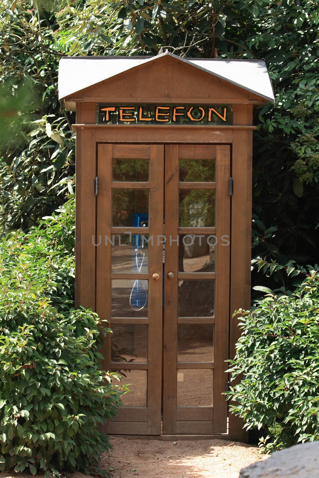 old wooden kiosk from the czech republic