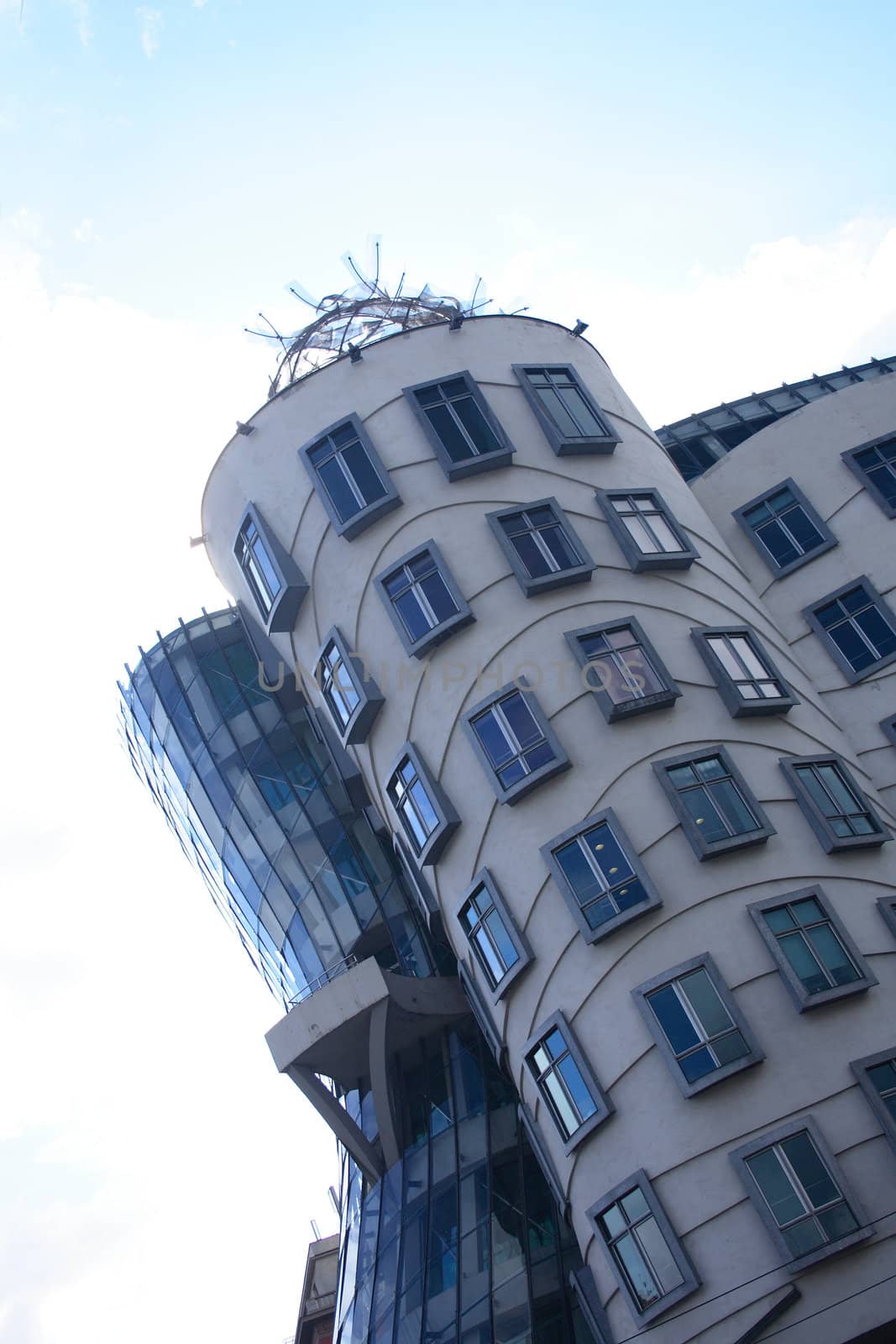 dancing house - modern architecture from the Prague 