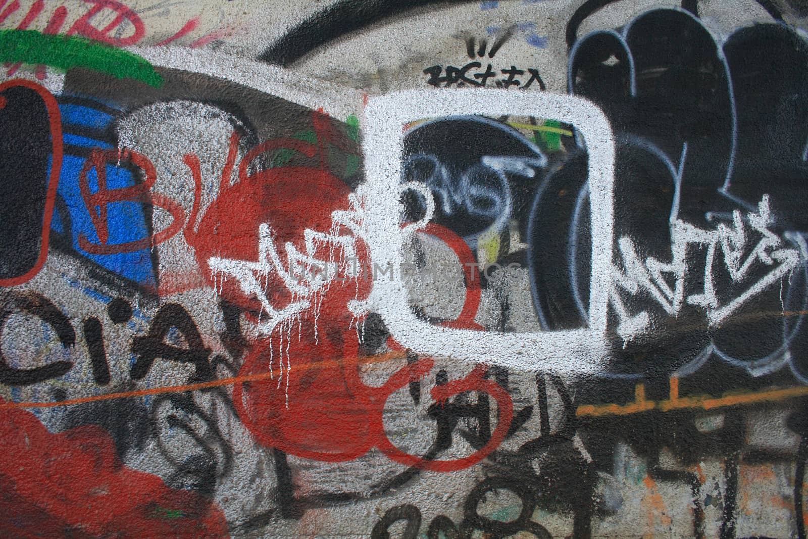 nice color graffiti background from the street  