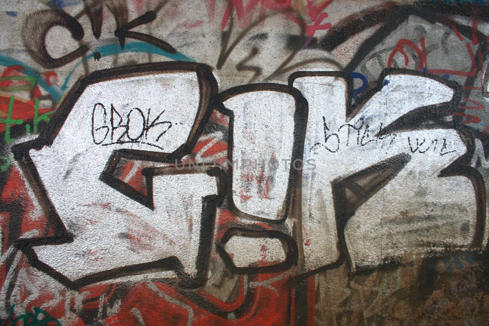 nice color graffiti background from the street  