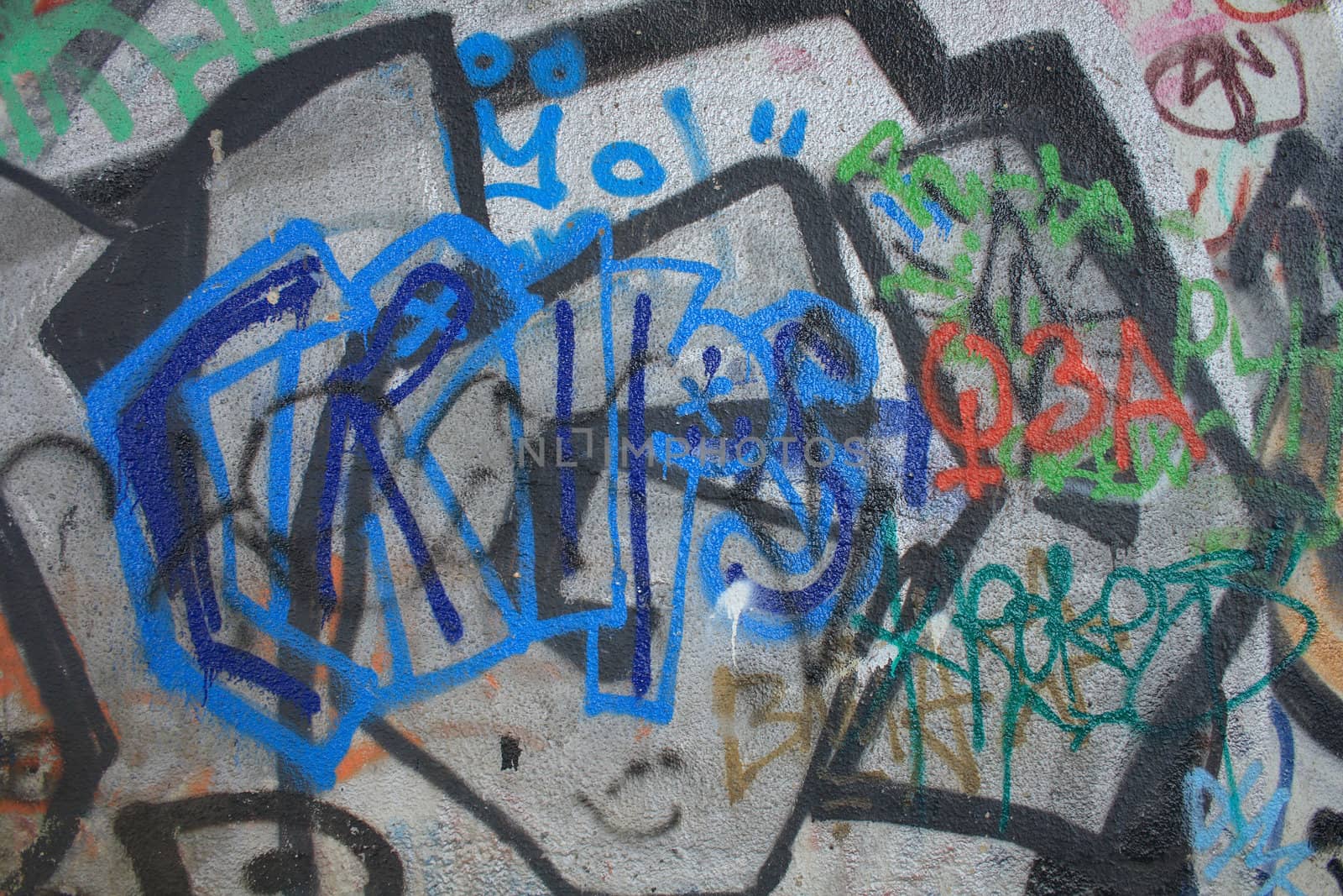 nice color graffiti background from the street  