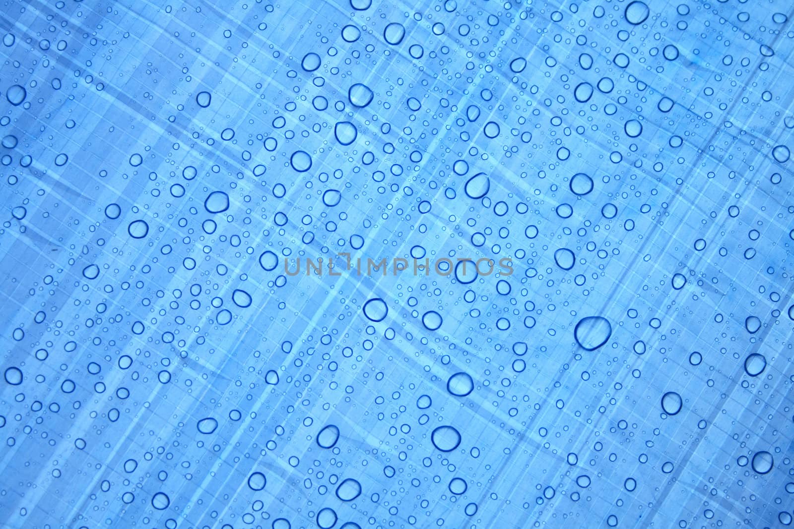 water drops background in the blue color 