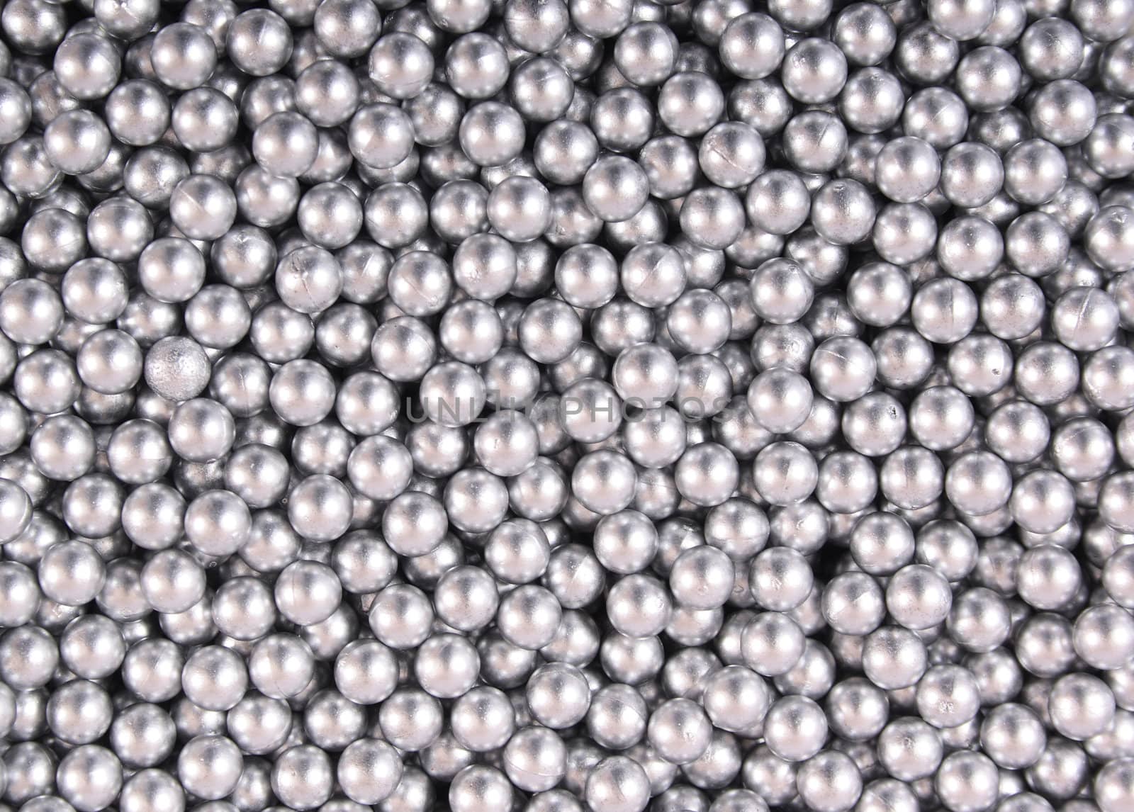 very much silver balls on the background