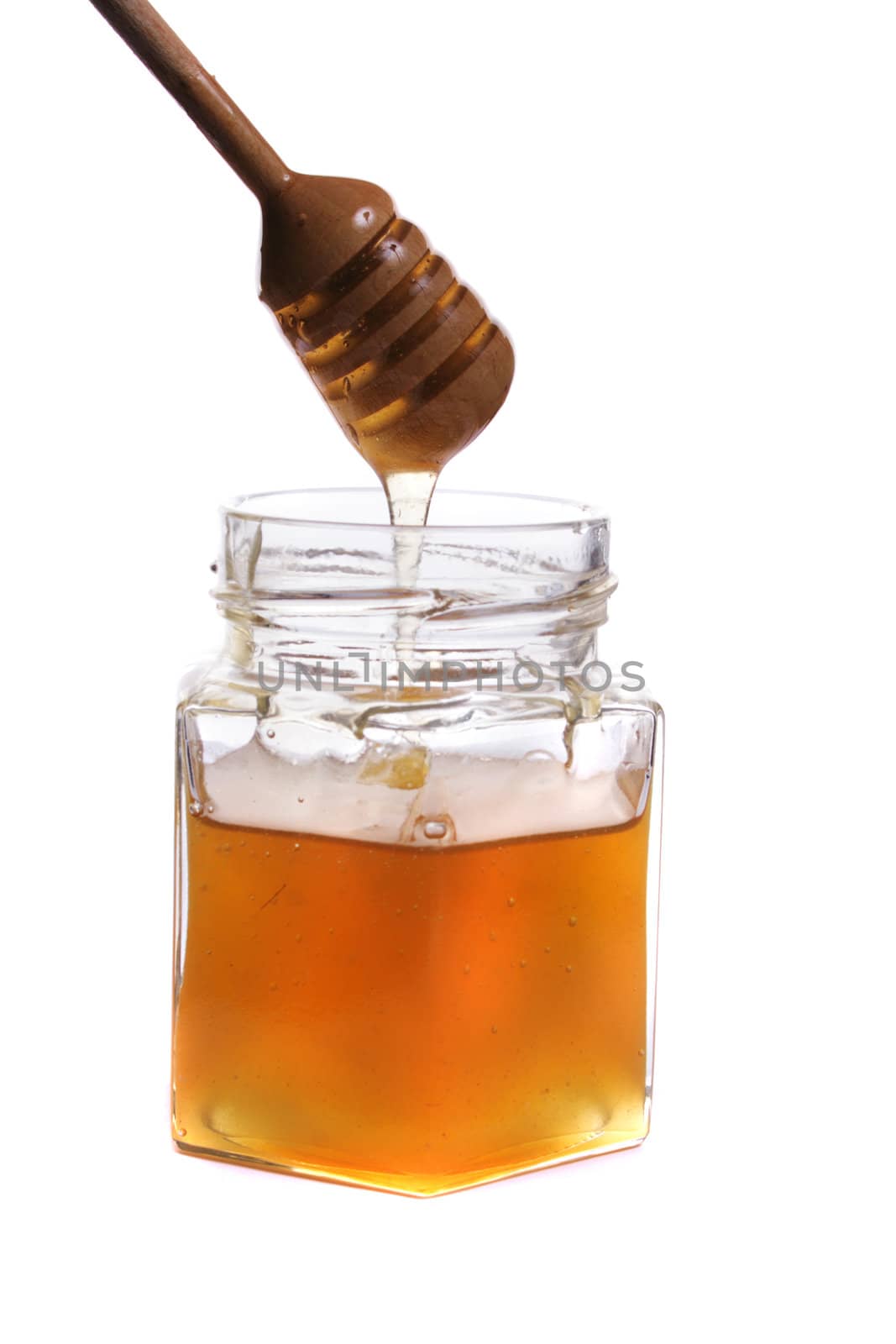 swet honey isolated on the white background