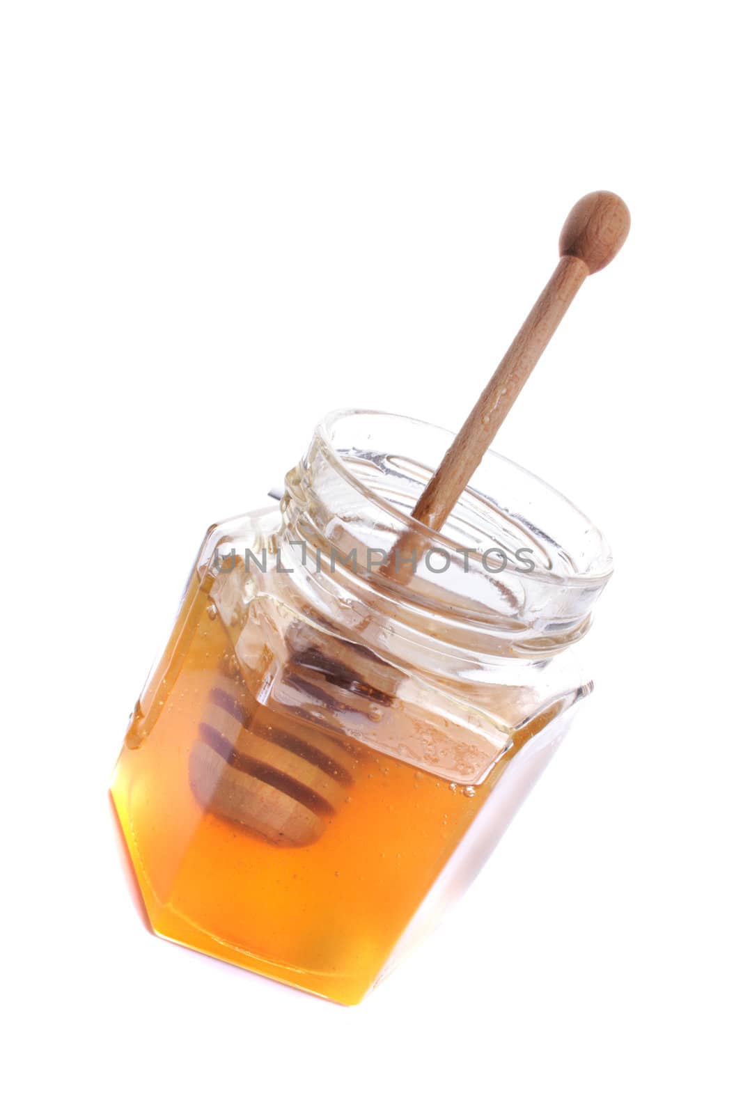 swet honey isolated on the white background
