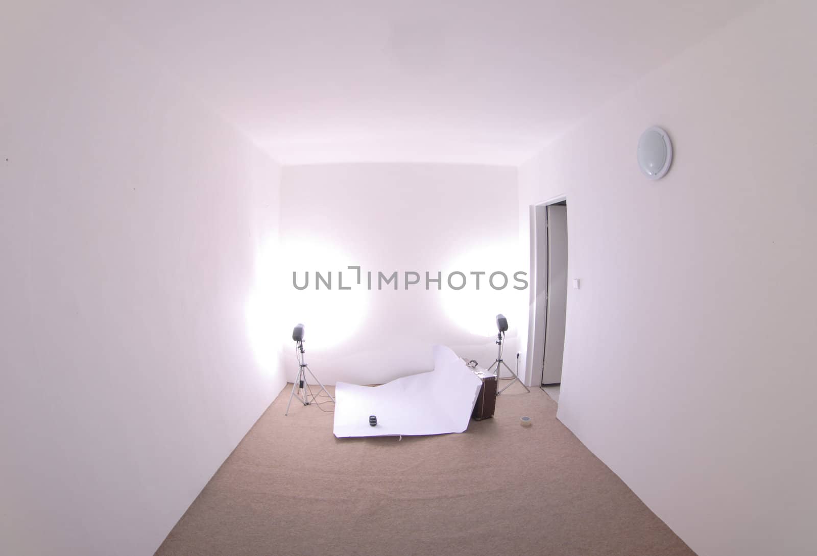small and empty photo studio in my house 