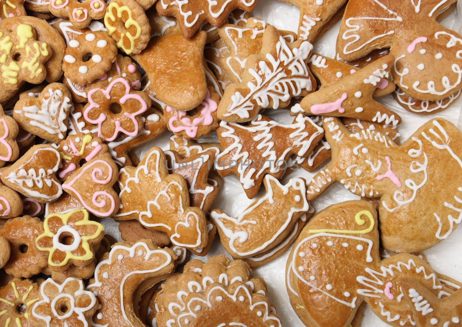 traditional sweet xmas cookies from czech republic